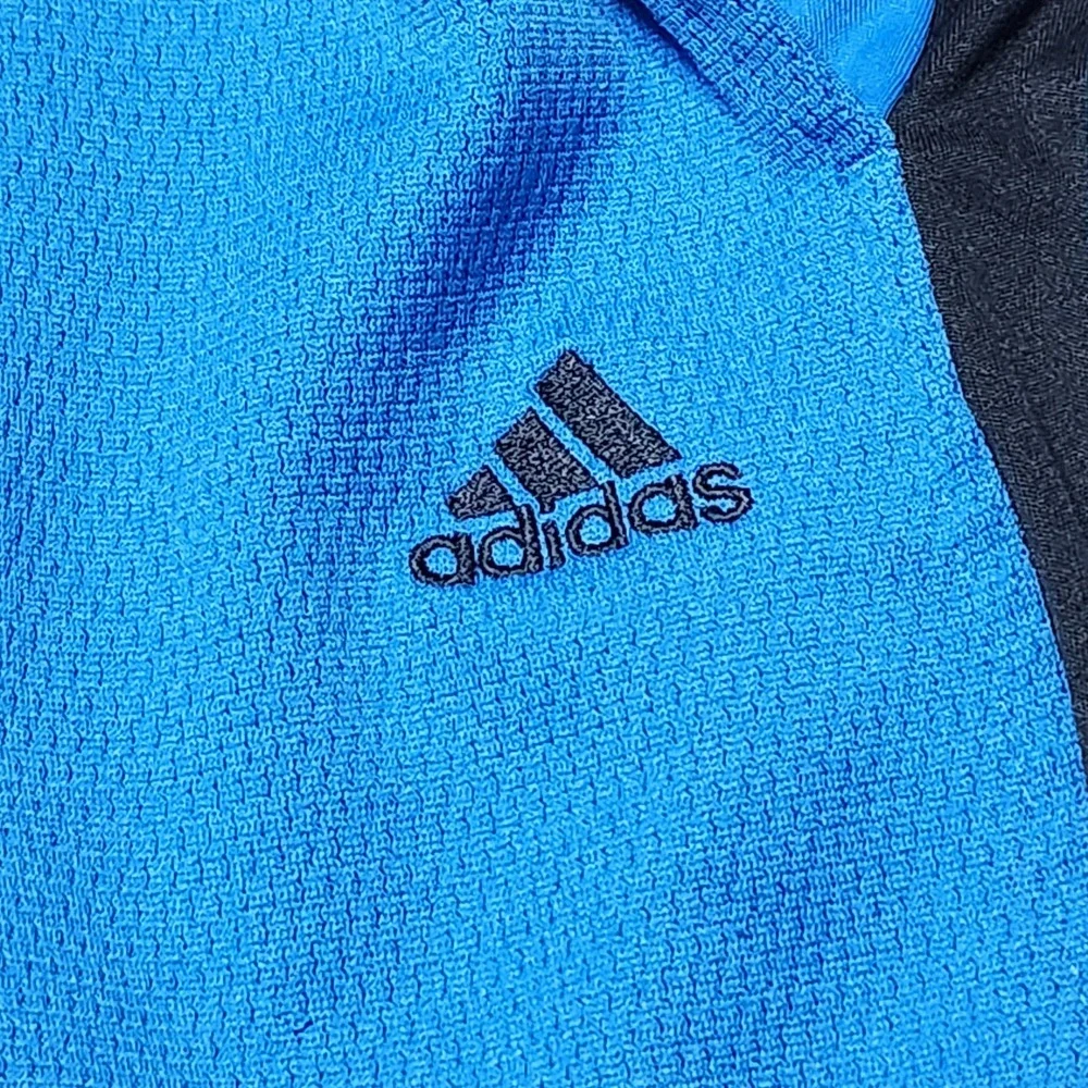 Adidas Mens Blue Mesh‎ Athletic Basketball Shorts Black Stripes Size L 265611
